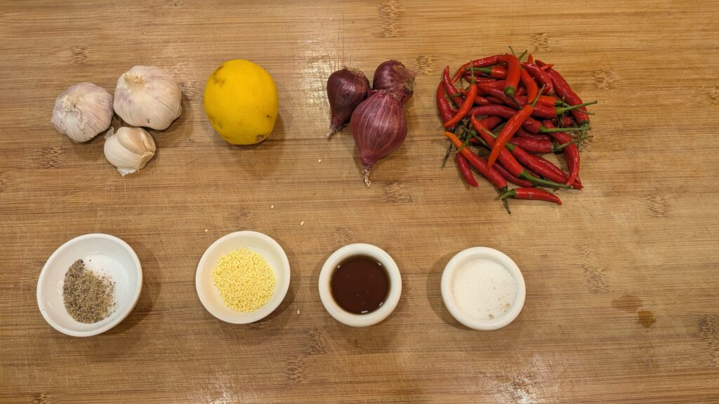 Prik Nam Pla Ingredients and recipe