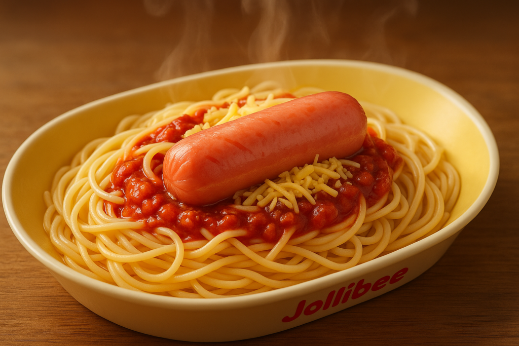 Filipino style Jollibee Spaghetti