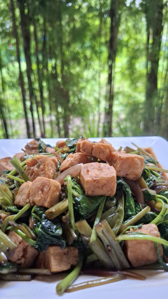 Kangkong With Tofu